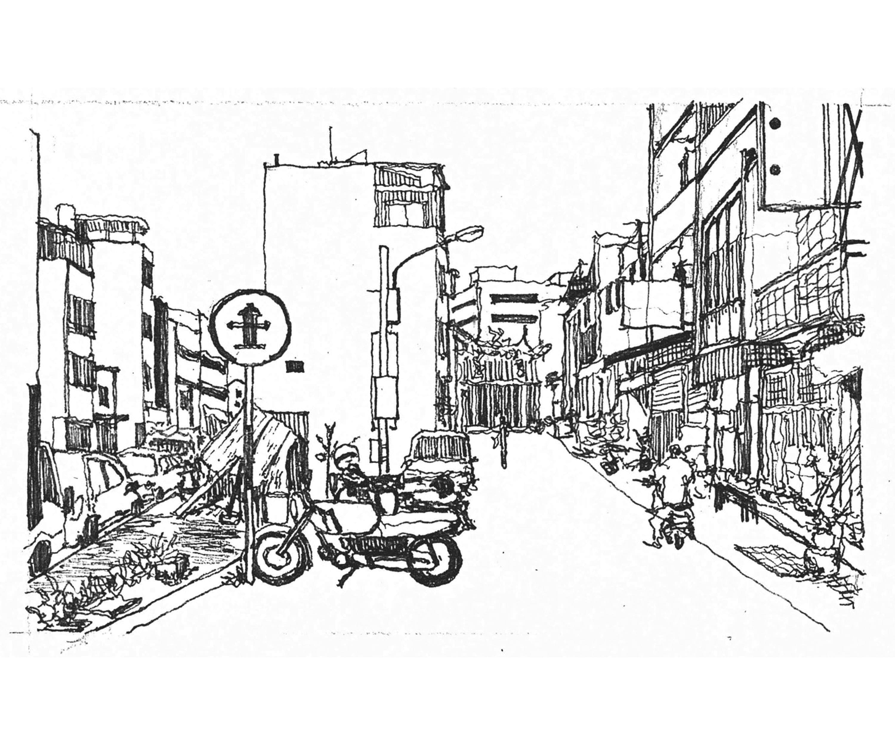 媽祖樓前的三角畸零地