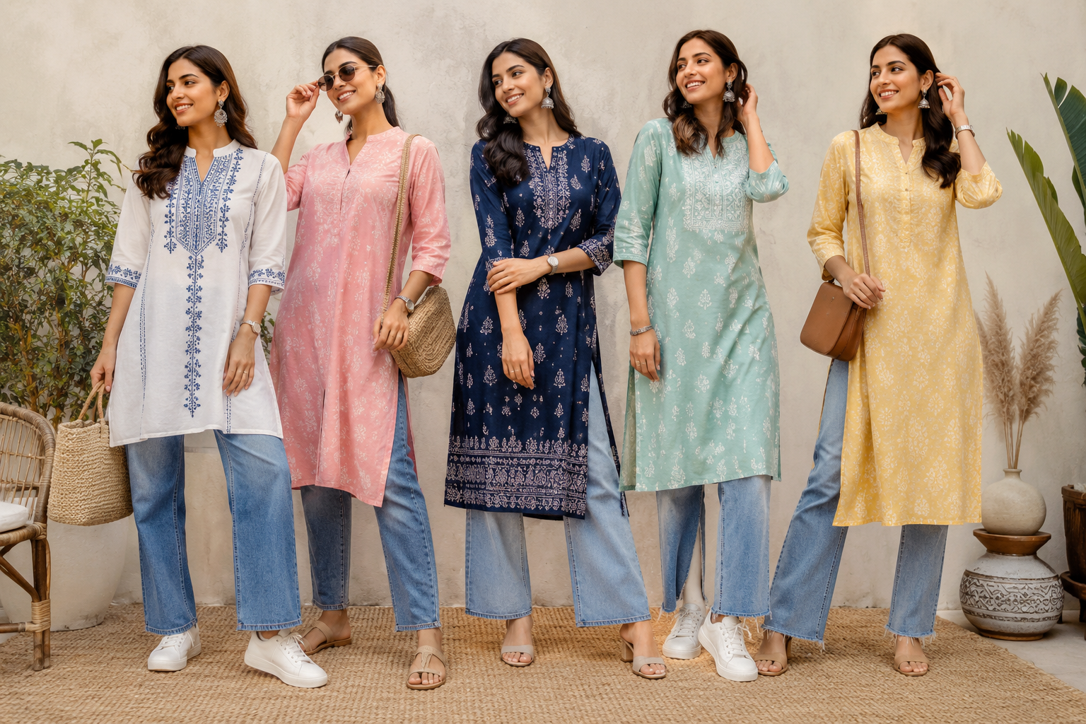 Kurtis to Wear With Jeans