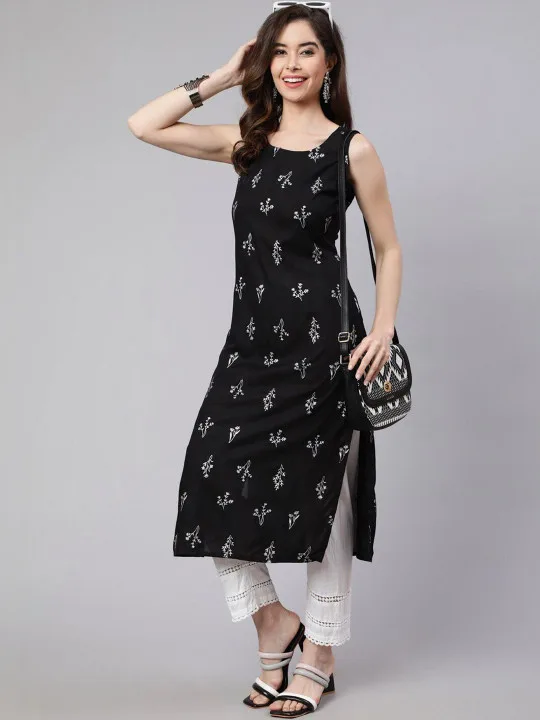 Printed Straight Kurta