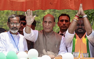 बंगाल चुनाव:तृणमलू कांग्रेस पर गरजे रक्षा मंत्री राजनाथ सिंह