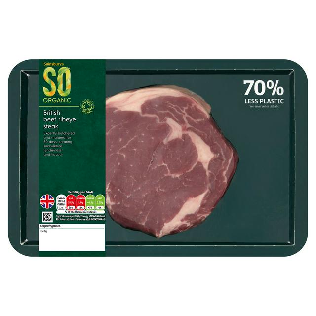 Beef Ribeye Steak by Sainsburys