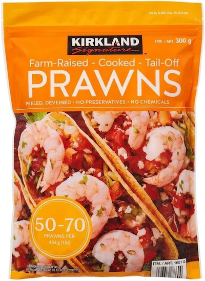 Cooked Peeled Prawns by Kirkland Signature