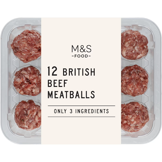 British Beef Meatballs by Marks & Spencer