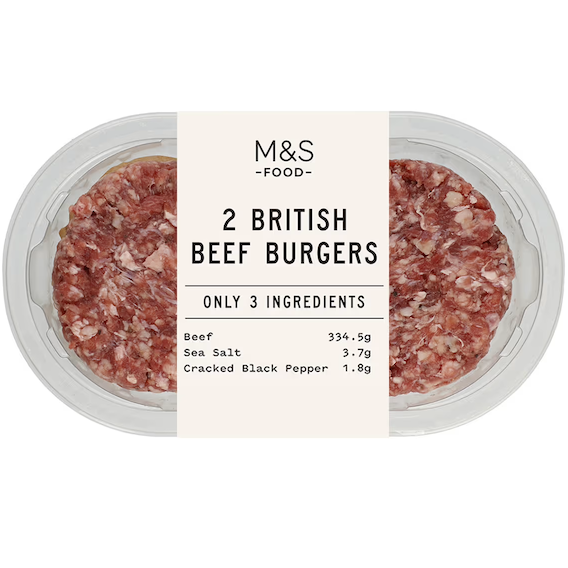 British Beef Burgers by Marks & Spencer