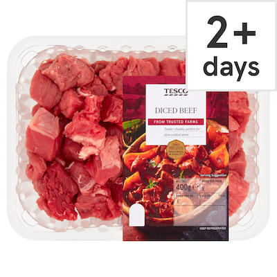 Diced Beef by Tesco