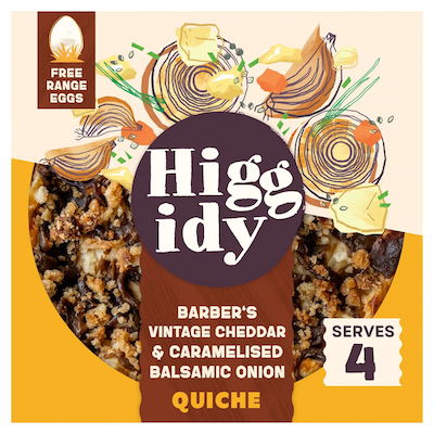 Cheddar & Caramelised Balsamic Onion Quiche by Higgidy
