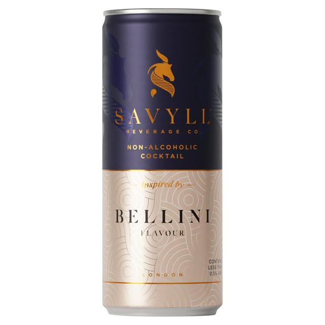 Alcohol Free Bellini Flavour Cocktail Can by Savyll