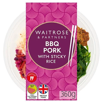 BBQ Pork with sticky rice by Waitrose