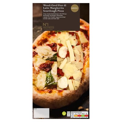 Wood fired fior di latte margherita sourdough pizza by Waitrose