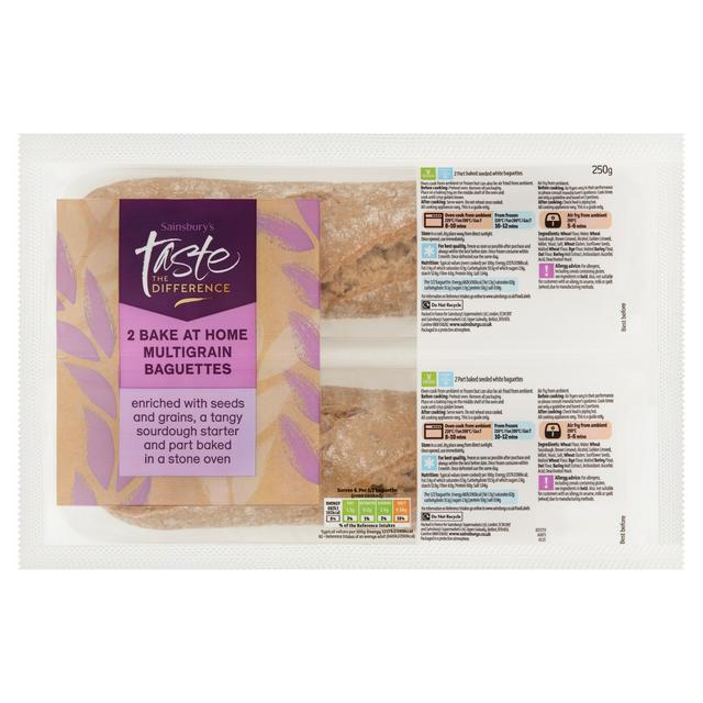 Bake at home Multigrain Baguettes by Sainsburys