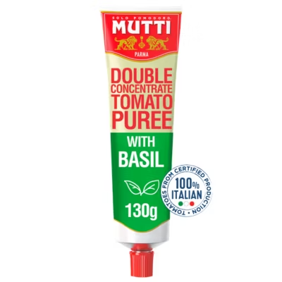 Double Concentrate Tomato Puree with Basil by Mutti