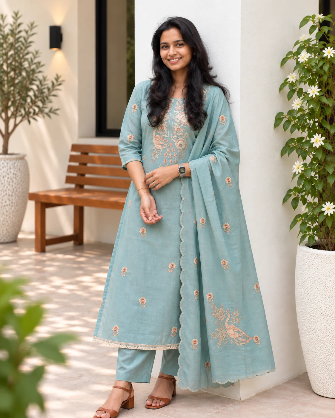 Embroidered Kurta Set
