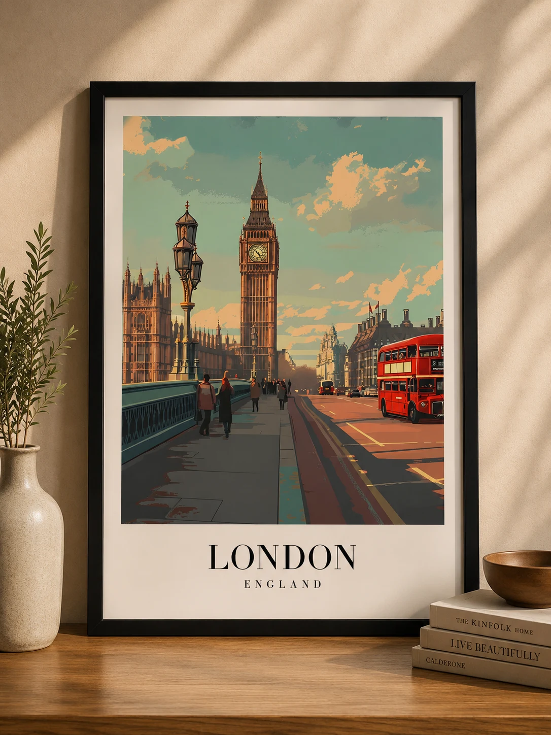 London Landmarks – Premium Black Framed Travel Wall Art