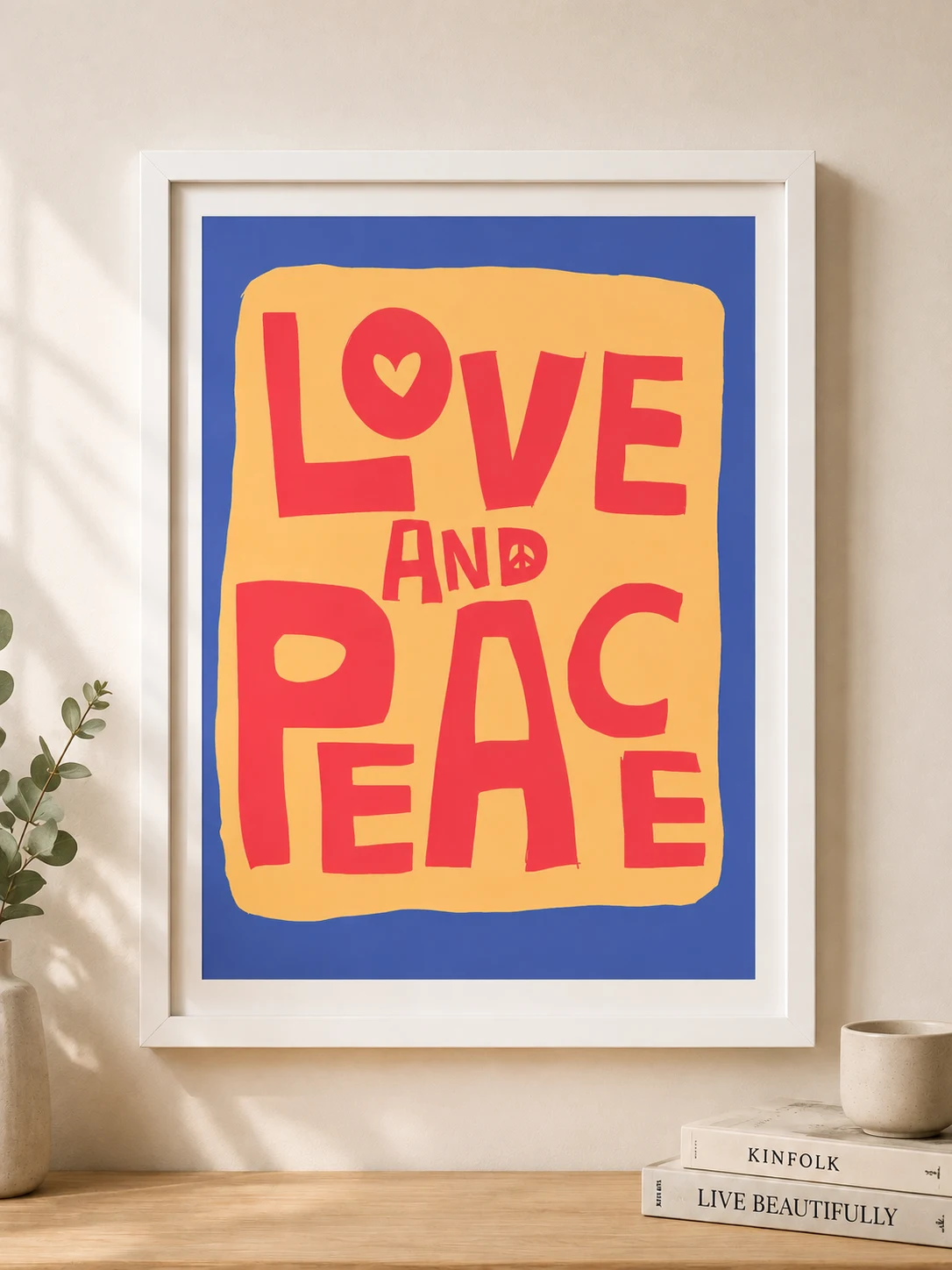 Love & Peace – Aesthetic Wall Poster