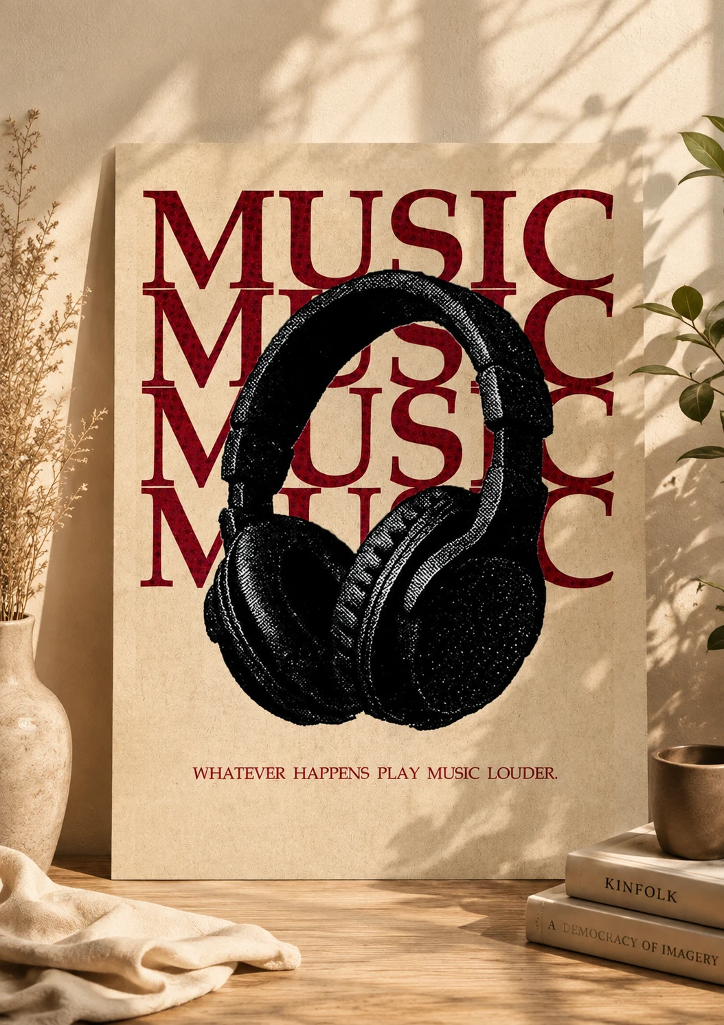Play Music Louder Wall Poster