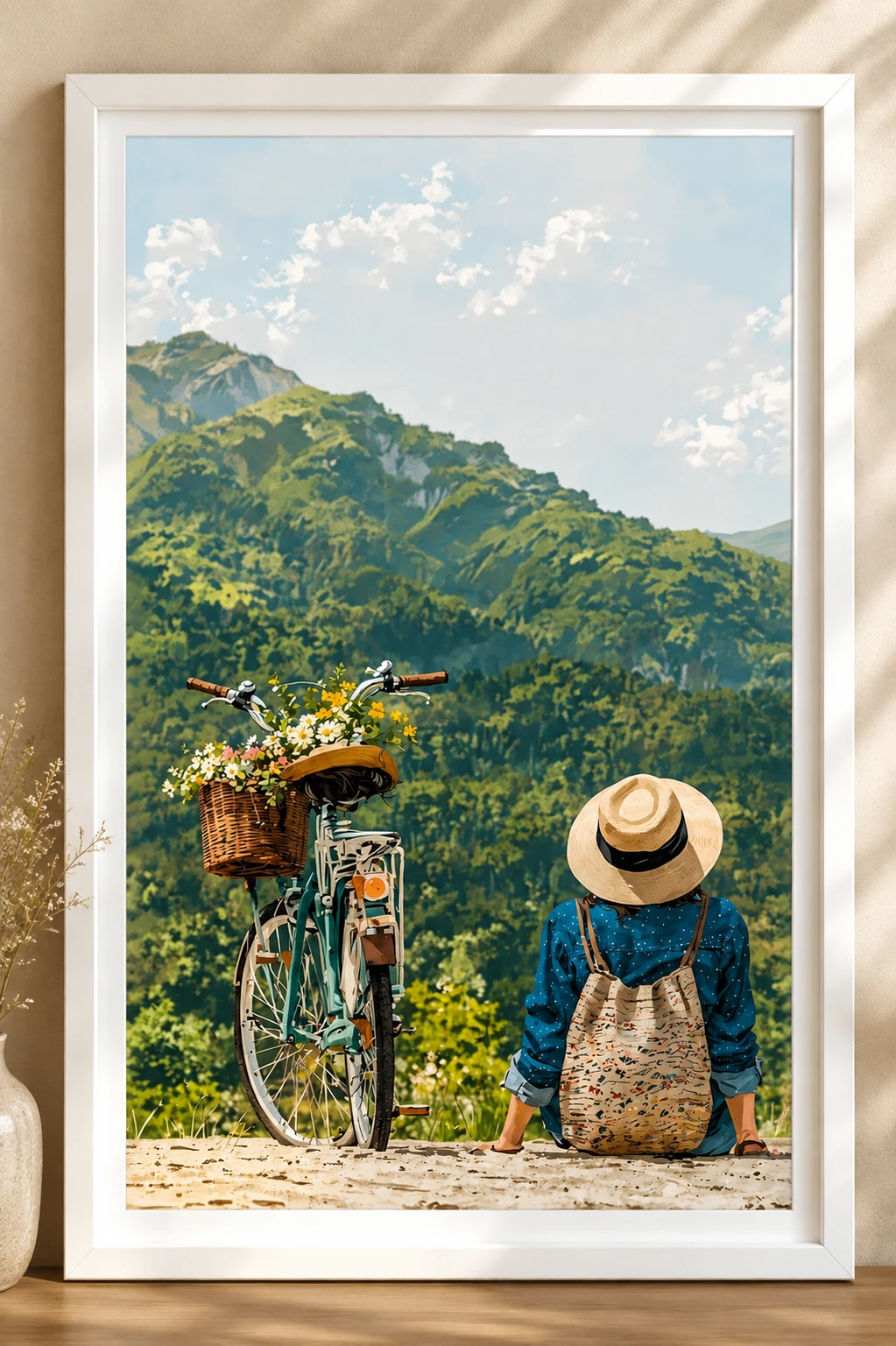 Mountain Escape – Vintage Bicycle Travel Poster