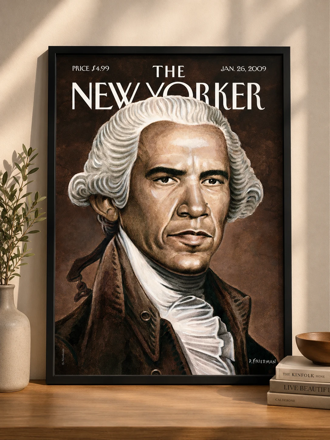 The New Yorker – Founding Vision Premium Black Framed Cover Art
