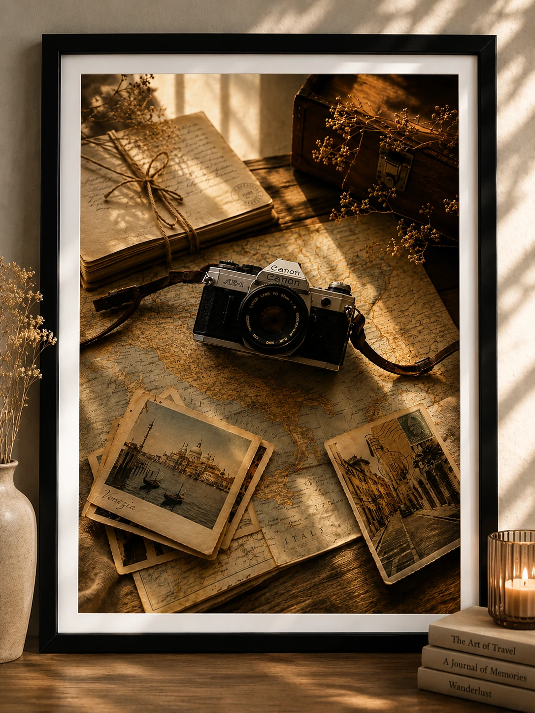 Wanderlust – Vintage Travel Photography Poster
