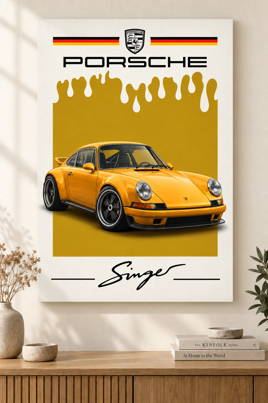 Singer 911 Poster | Premium Restomod Wall Art | Automotive Decor for Garage & Office