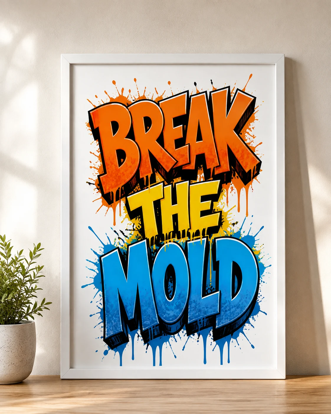 Break the Mold – Bold Graffiti Wall Art