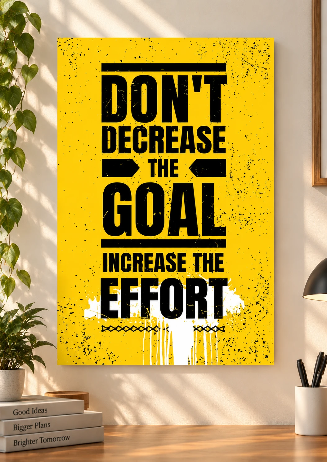 Don’t Decrease the Goal, Increase the Effort – Motivational Poster · Poster only