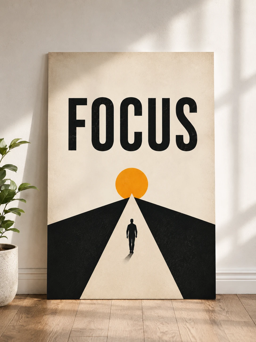 Focus – Minimalist Motivational Wall Poster