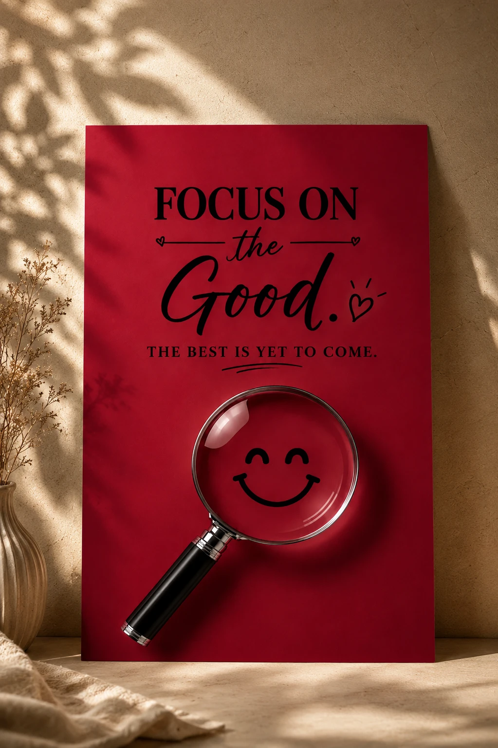 Focus on the Good | Inspirational Quote Poster · Poster only