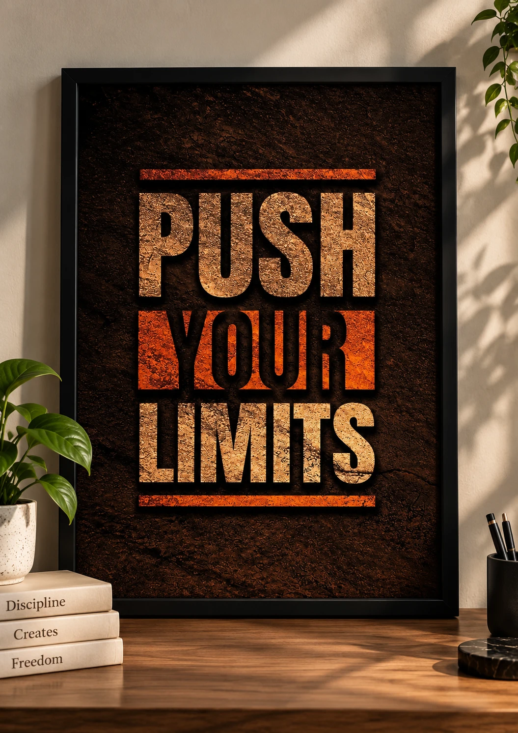 Push Your Limits – Motivational Wall Poster · Poster only