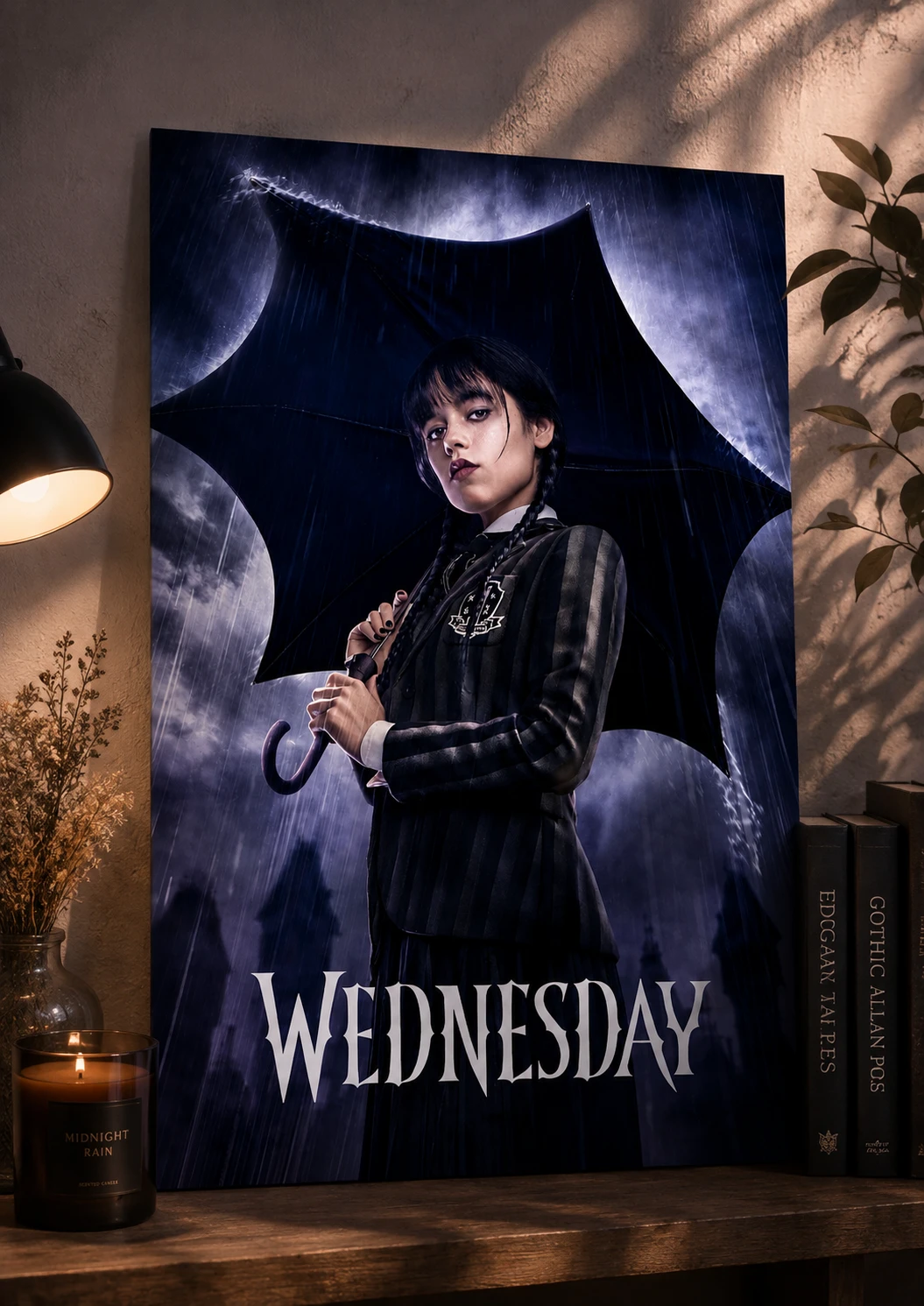 Wednesday Gothic Poster – Dark Academia Wall Art · Poster only