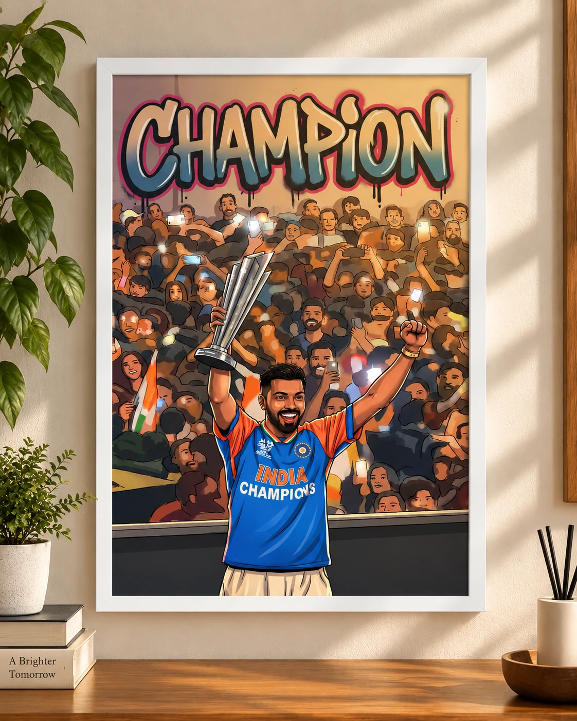 Champion – India Cricket Victory Poster · Poster only