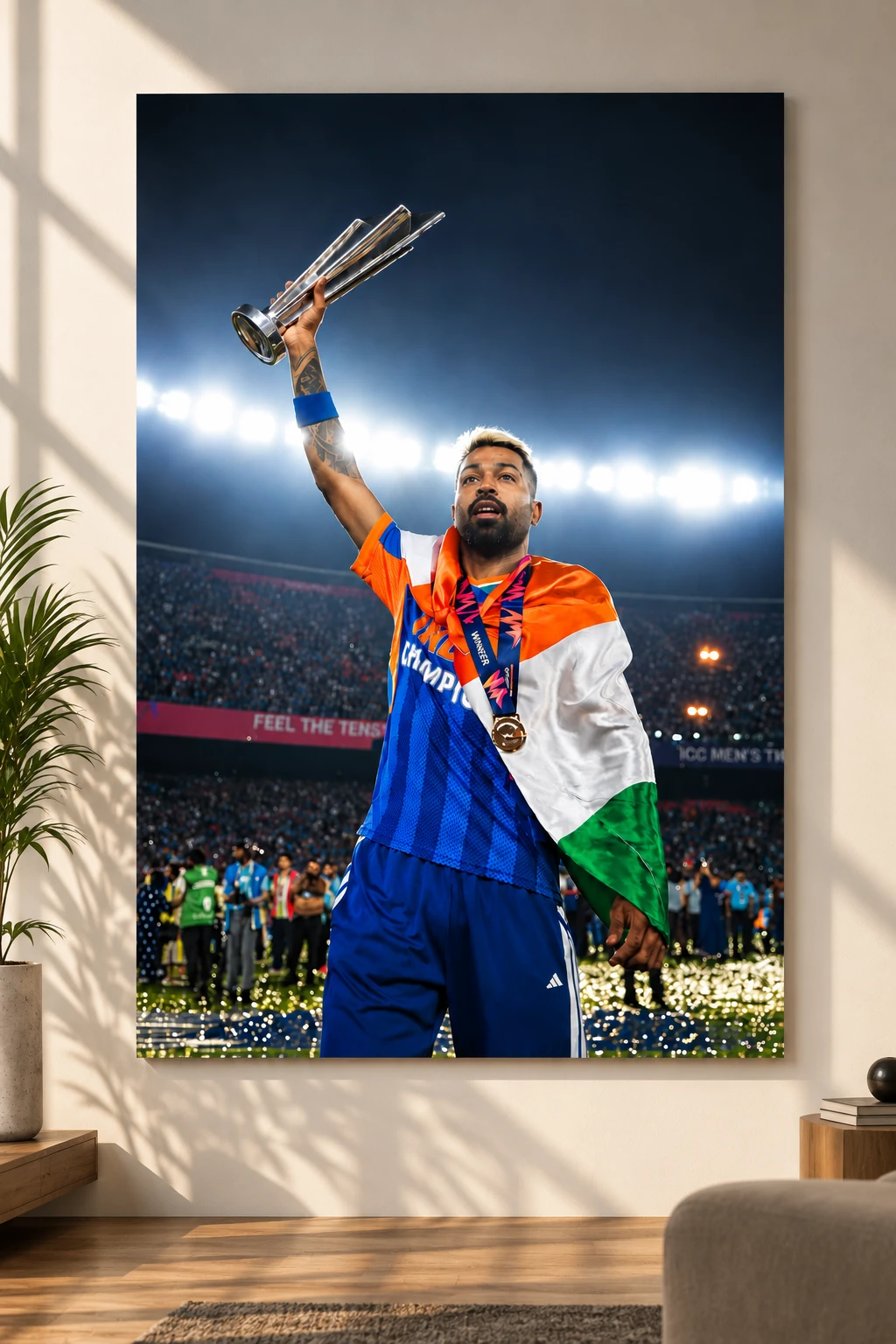 Hardik Pandya – Champion Victory Poster · Poster only