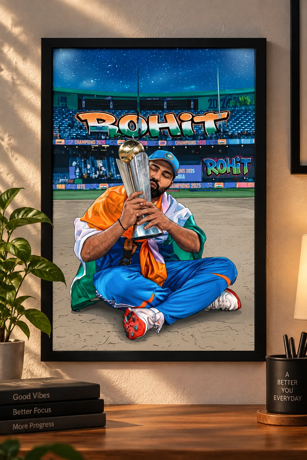 Rohit Sharma Champions 2025 – Cricket Poster · Poster only