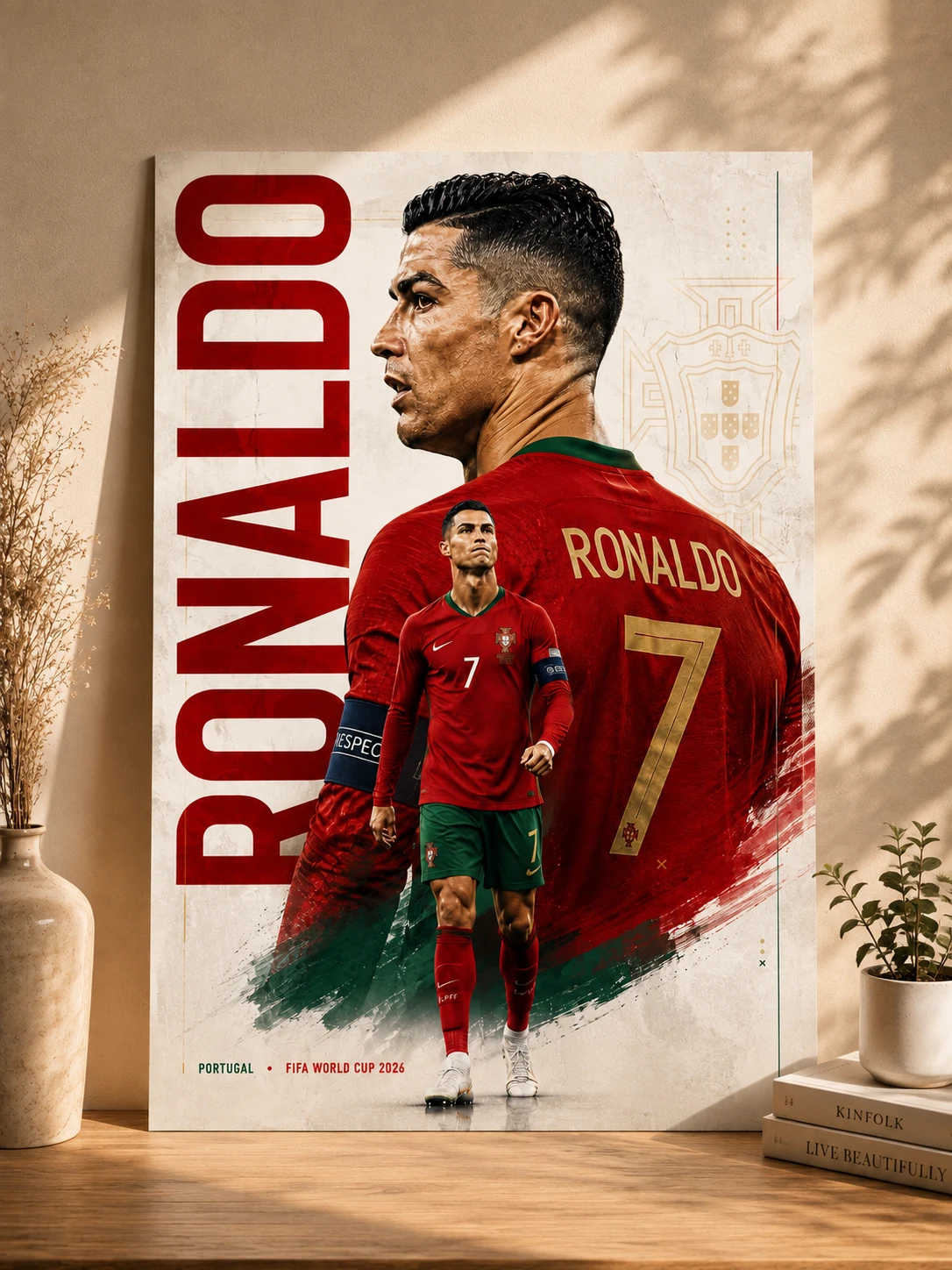 Ronaldo Legacy – Portugal Football Wall Poster · Poster only