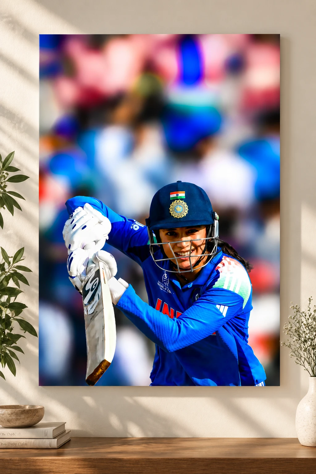 Smriti Mandhana Powerful Shot Poster · Poster only