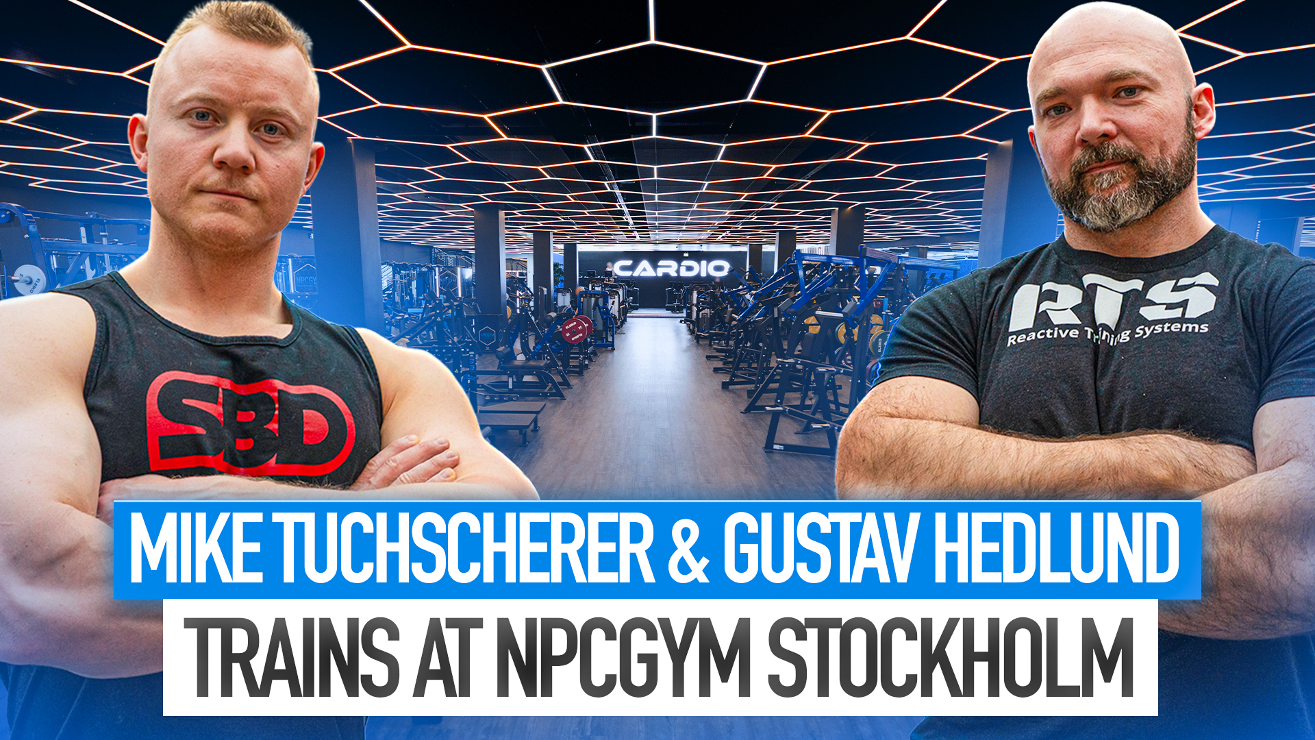 Mike Tuchscherer tränar med Gustav Hedlund på NPCGYM Stockholm