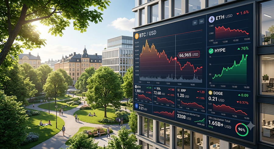 Krüpto 3. juuni: BTC alla 67K, HYPE uus ATH 76 USD