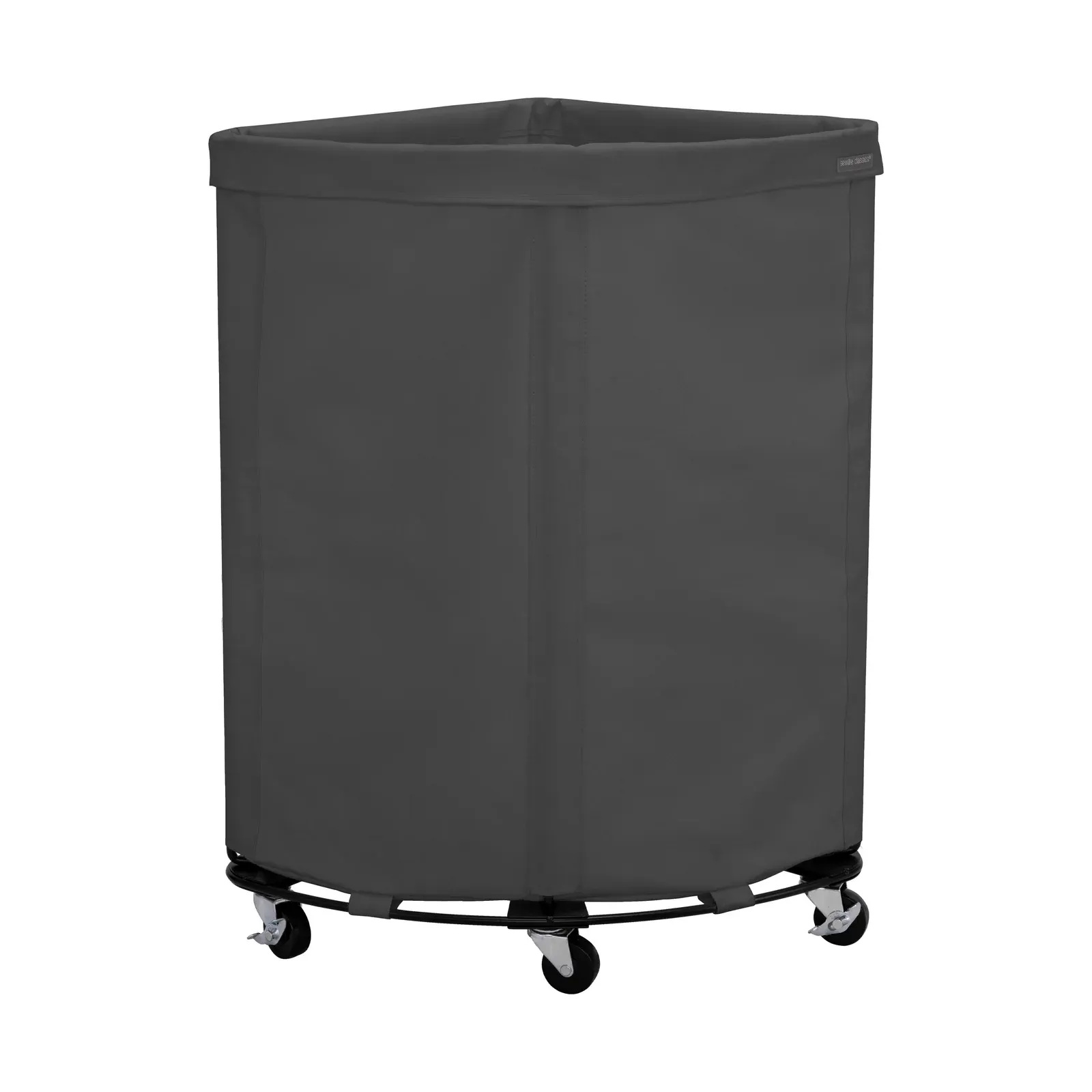Heavy-Duty Rolling Corner Hamper - Gray