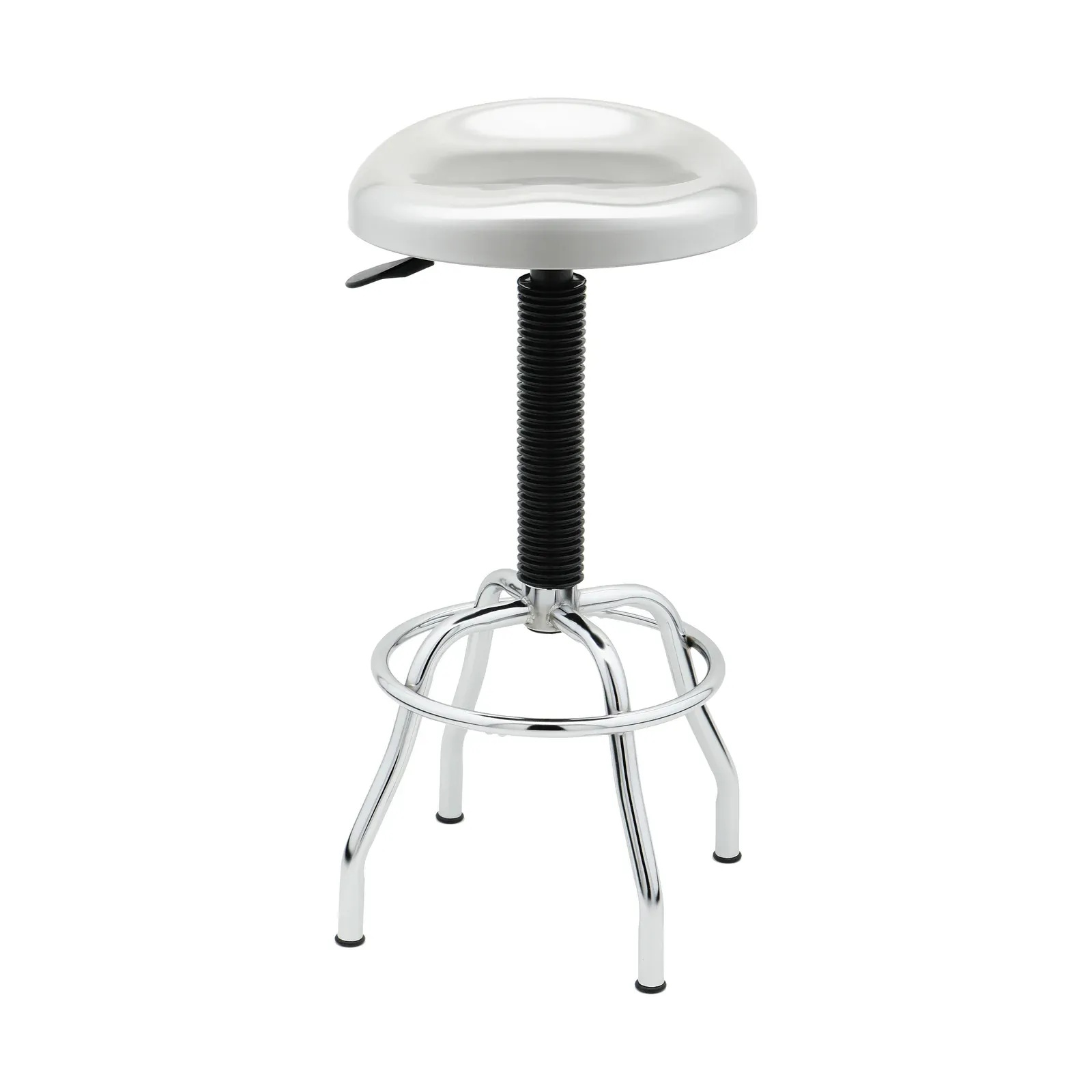 Contoured Stainless Steel Seat Pneumatic Adjustable Work Stool
