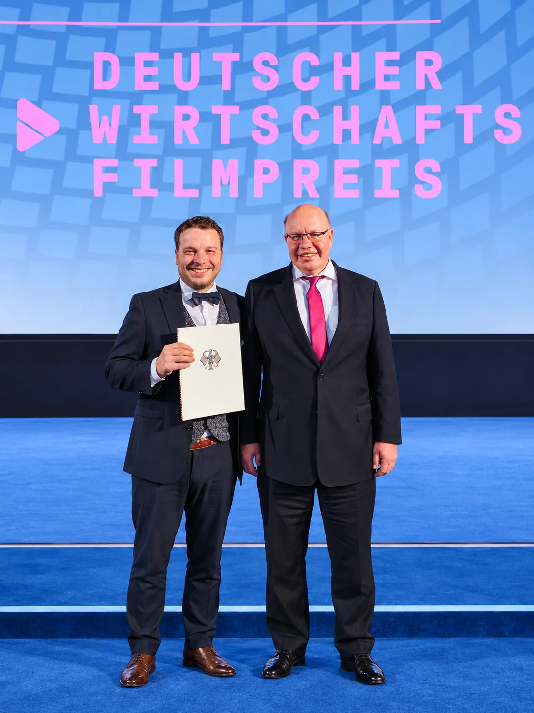 Preisträger Deutscher Wirtschaftsfilmpreis: Oliver G. Hoffmann und Peter Altmaier