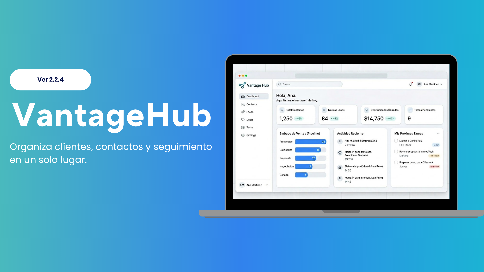 Captura del proyecto VantageHub