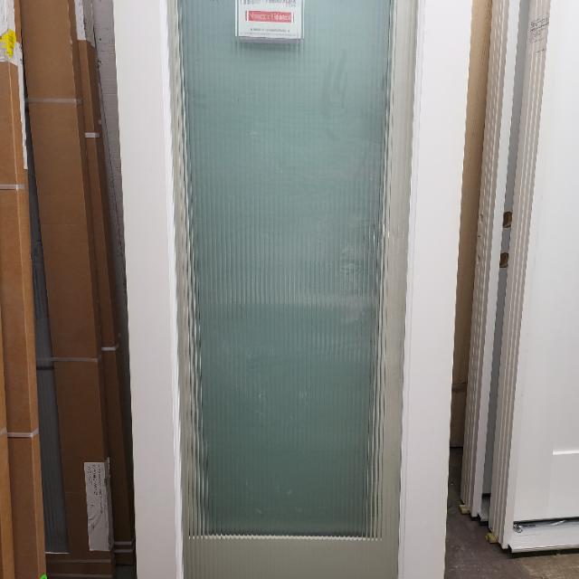 24" x  80" reeded glass.Door slab only