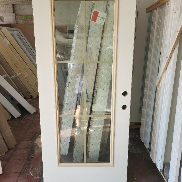 36"w x 80"tall fiberglass 6 lite gbg