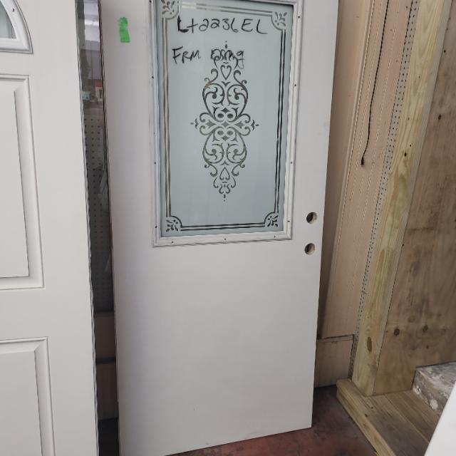 36"w x 80"tall pantry design 1/2 glass
