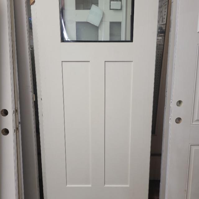 36" x 80" craftsman style, one light slab only