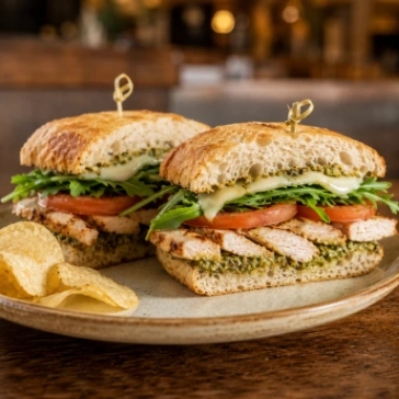 Grilled Chicken Pesto