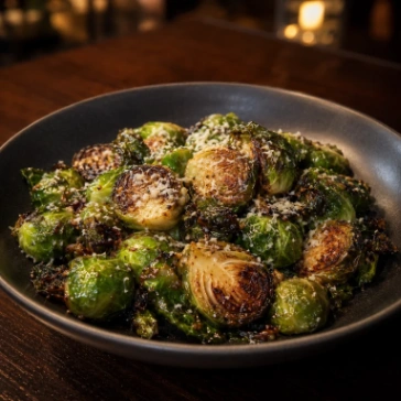 Garlic Parmesan Brussels Sprouts