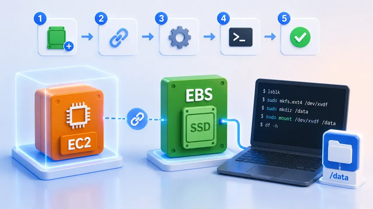 Hướng dẫn gắn EBS volume vào EC2 instance