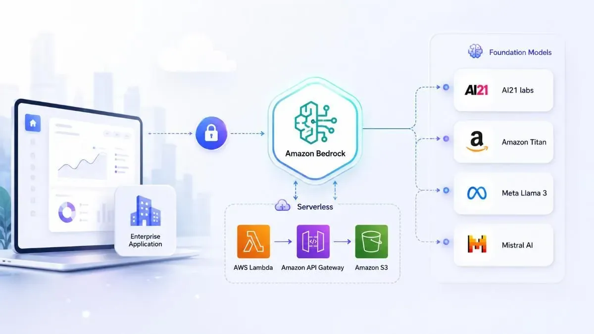 Kiến trúc Amazon Bedrock serverless với foundation models