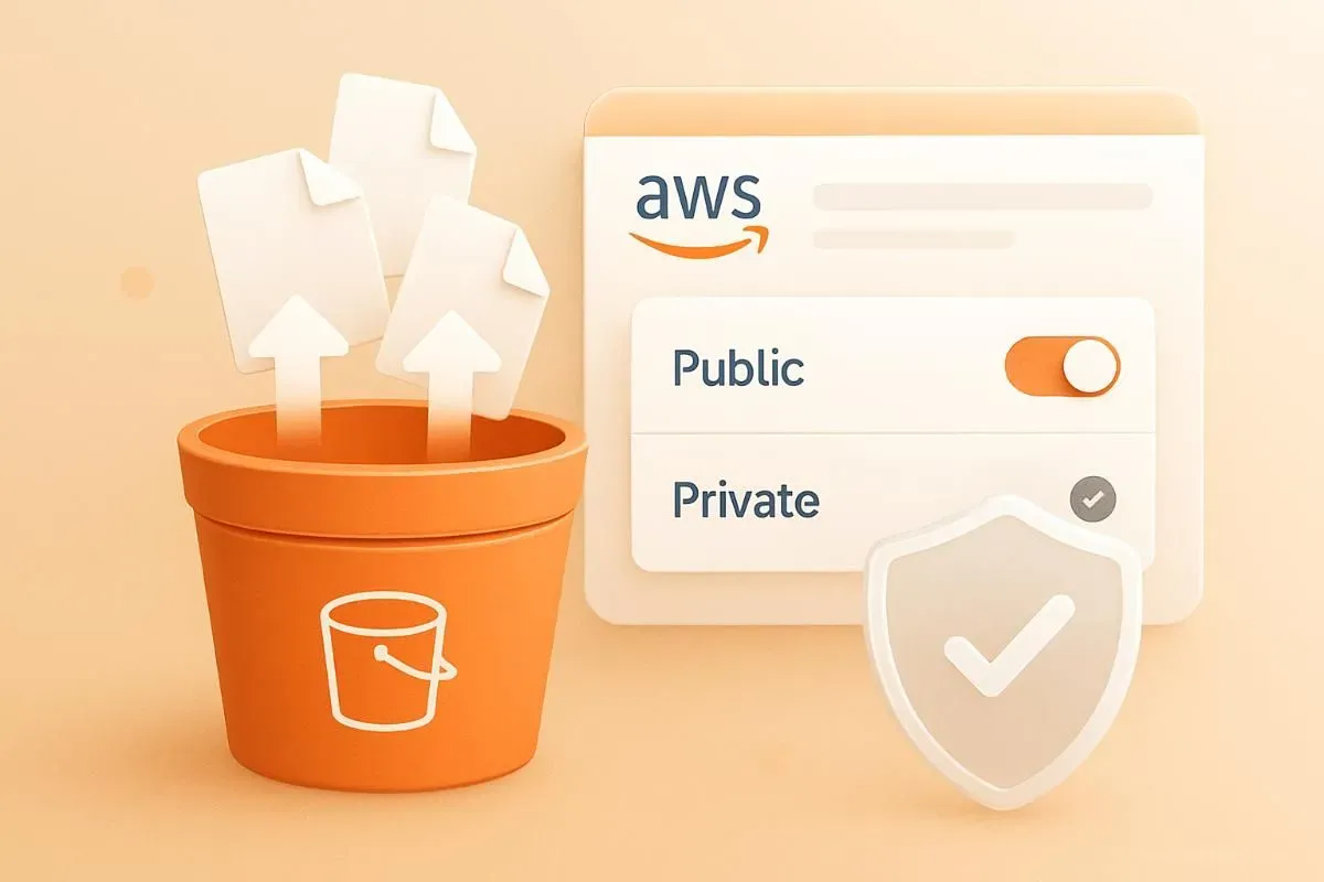 Upload file AWS S3 và phân quyền Public Private an toàn