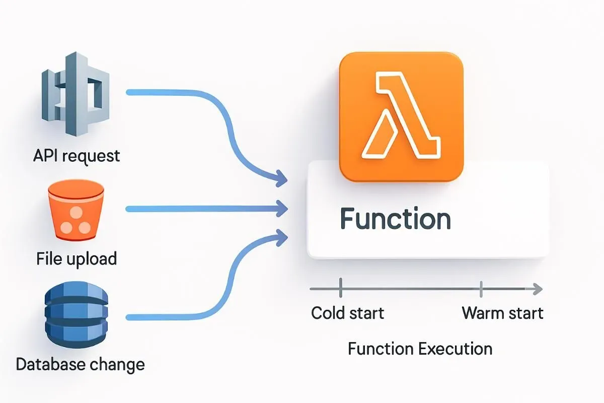 AWS Lambda function lifecycle và event-driven architecture